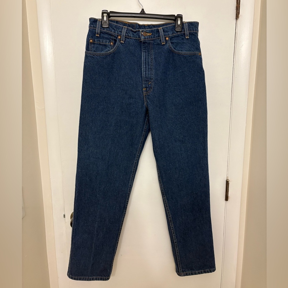 Vtg 90s Levis 540 Orange Tab Jeans Mens 34x29 Relaxed Tapered Blue Denim USA